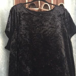 Black velvet dress